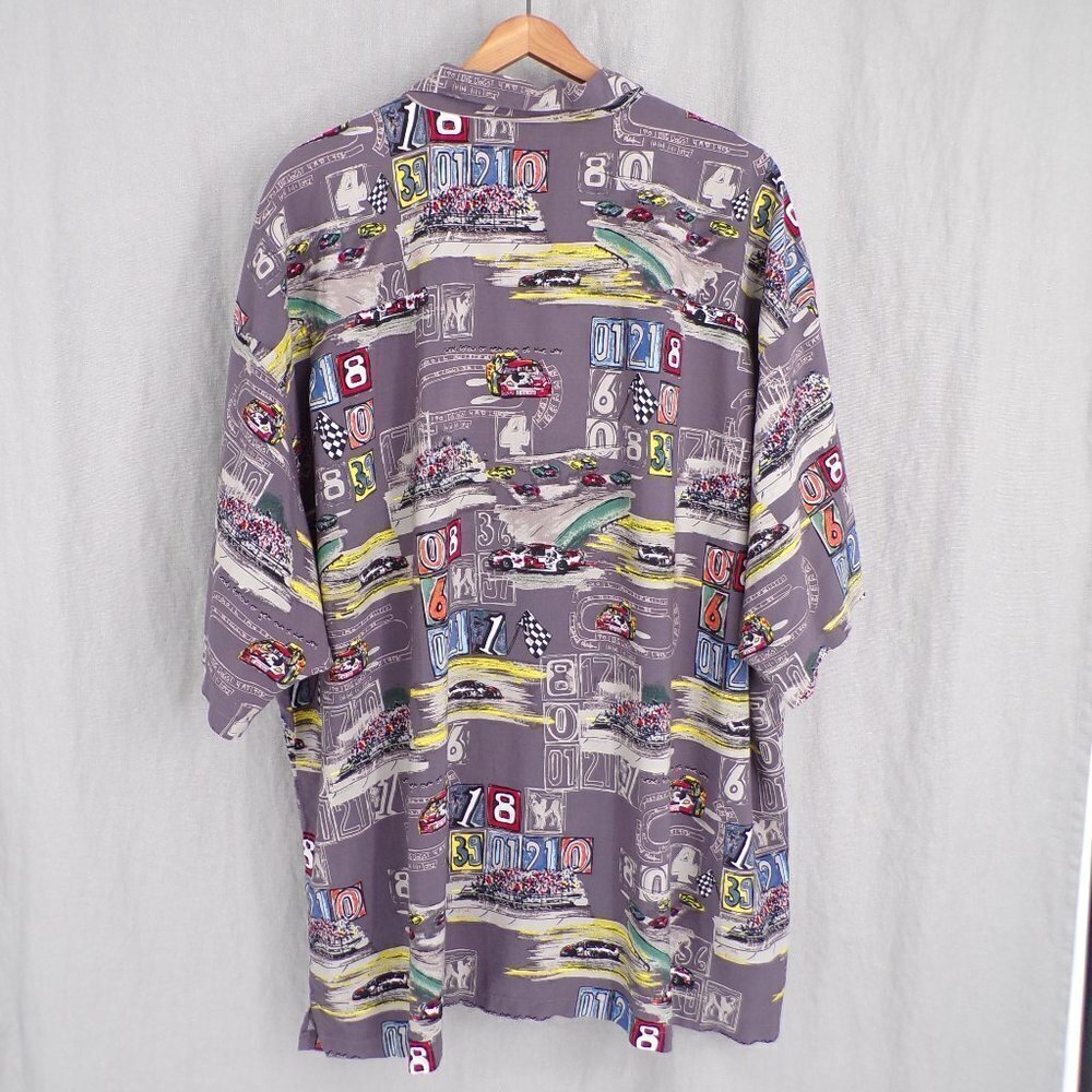 Authentic Big Dogs Speedway Graphic Men's 4X Casual Short Sleeve Button Shirt - Picture 5 of 8